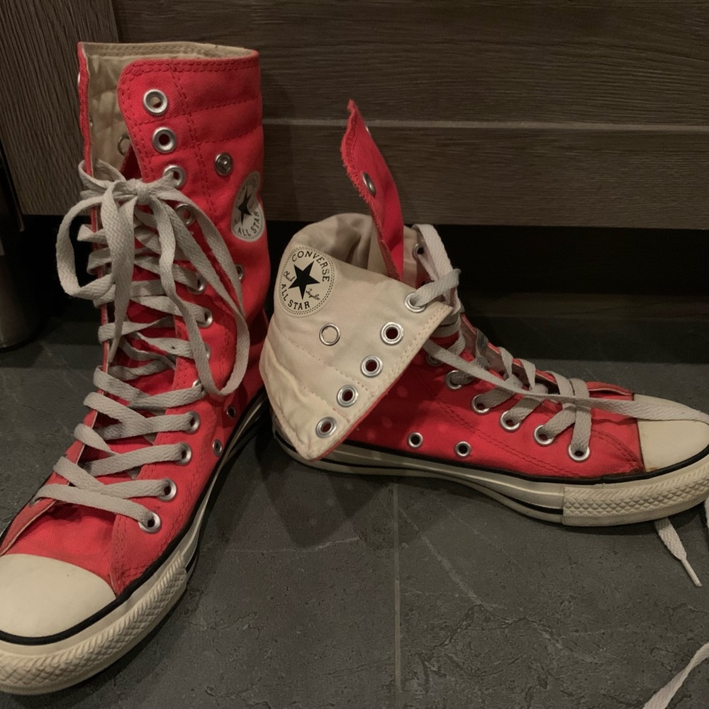 Pink fold over Converse - Women’s Size 6